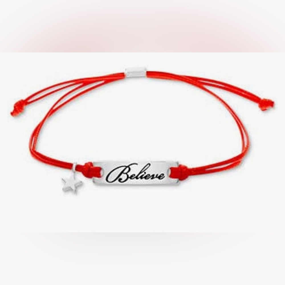 3 bracelets red string Believe Bracelet